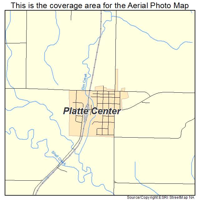 Platte Center, NE location map 