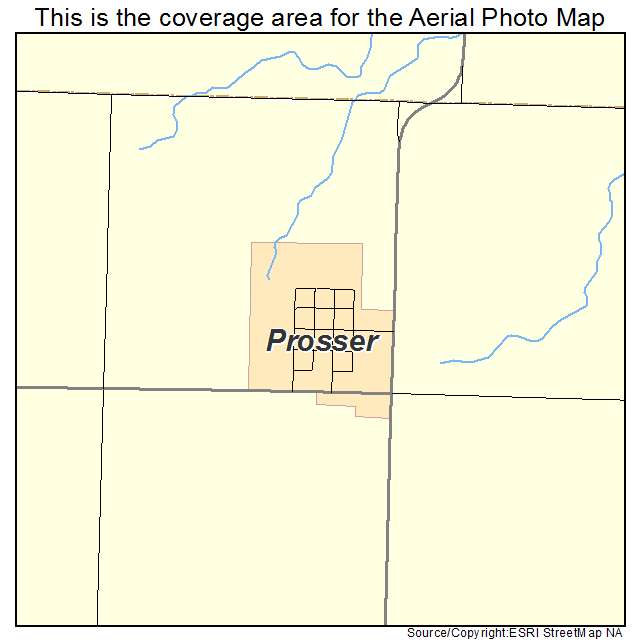 Prosser, NE location map 