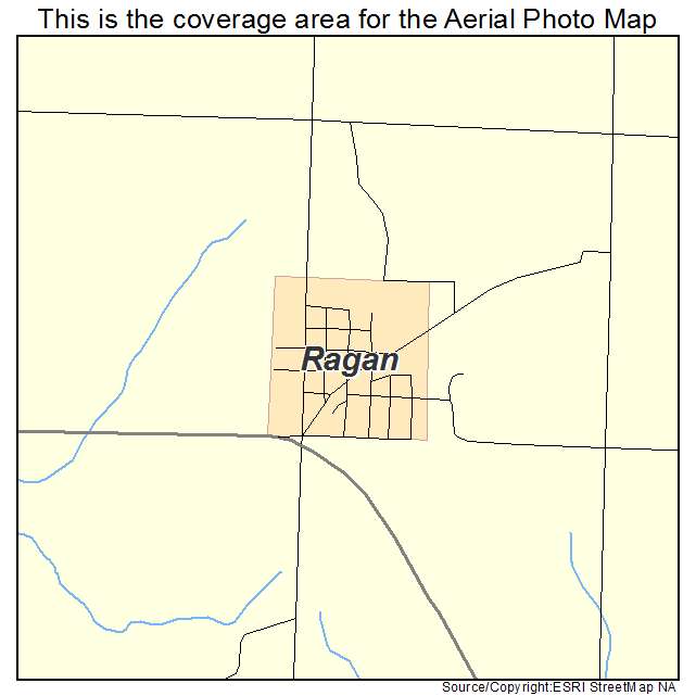 Ragan, NE location map 