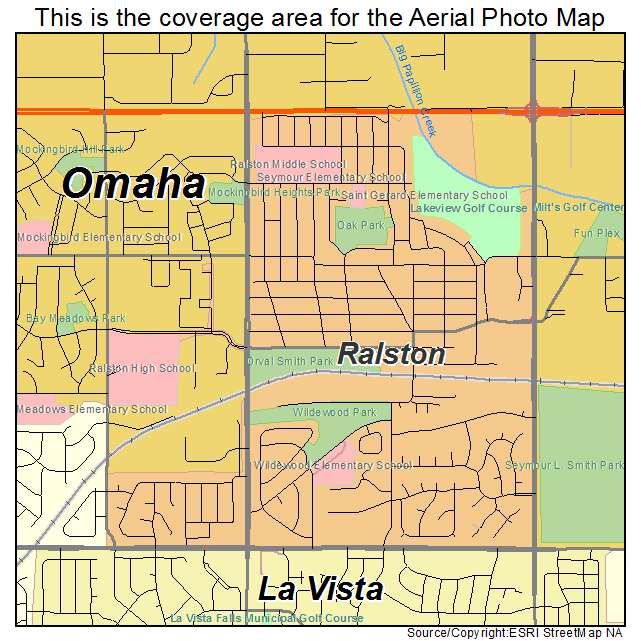 Ralston, NE location map 