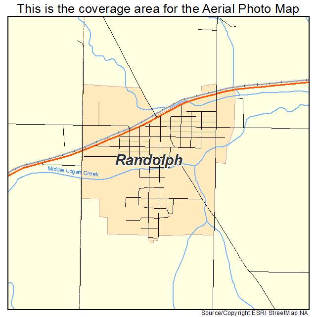 Randolph, NE location map 