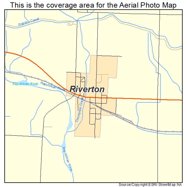 Riverton, NE location map 