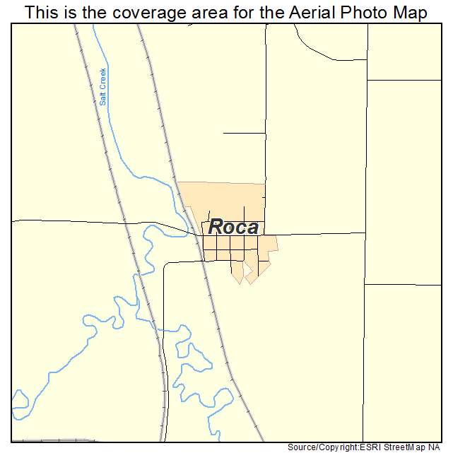 Roca, NE location map 