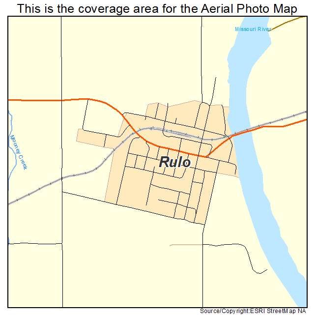 Rulo, NE location map 
