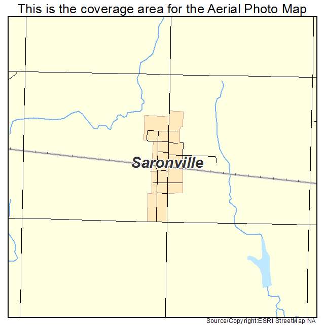 Saronville, NE location map 