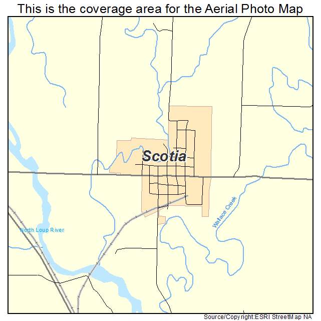 Scotia, NE location map 