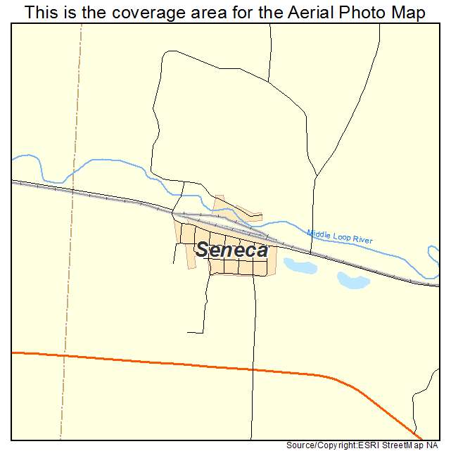 Seneca, NE location map 