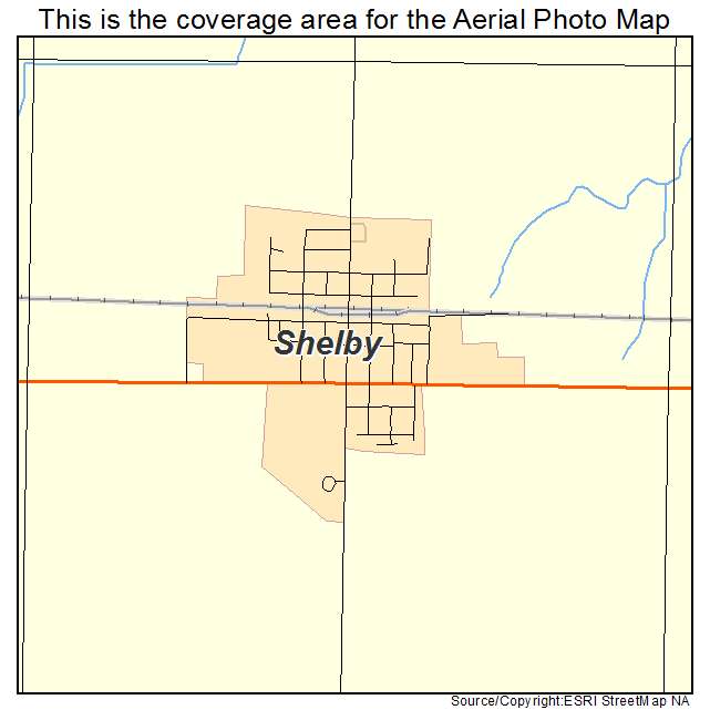 Shelby, NE location map 