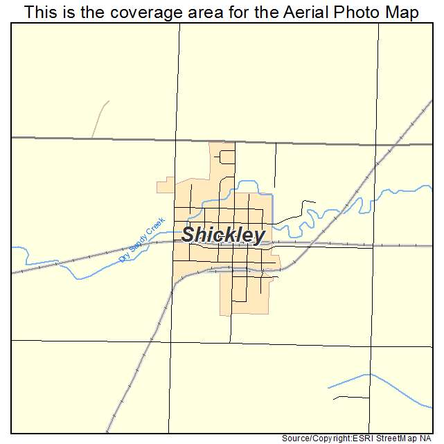 Shickley, NE location map 