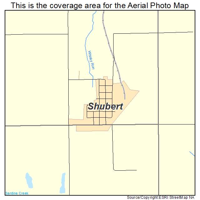 Shubert, NE location map 