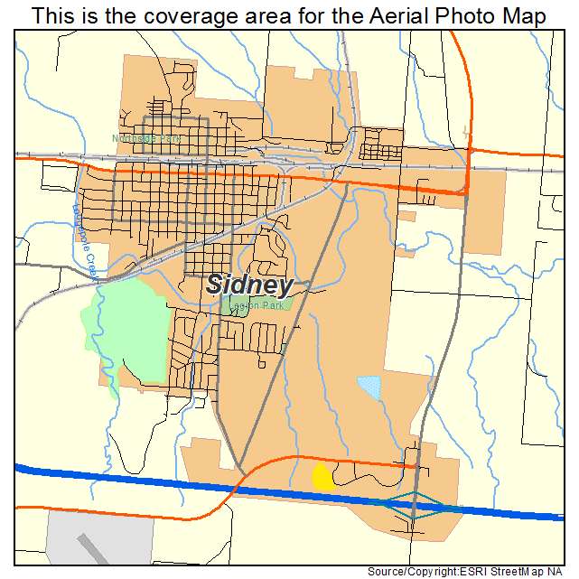Sidney, NE location map 