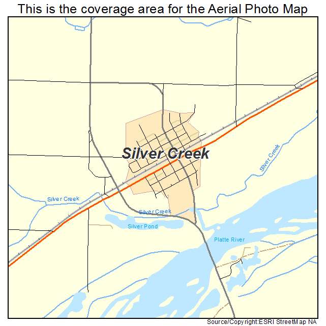 Silver Creek, NE location map 