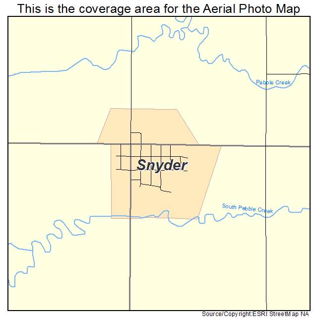 Snyder, NE location map 
