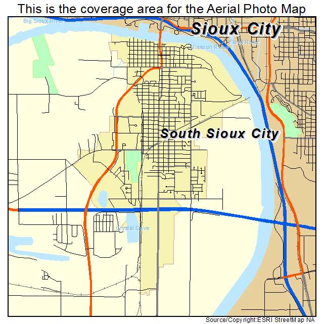 South Sioux City, NE location map 