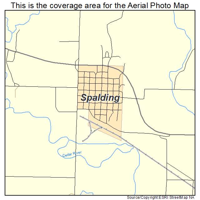 Spalding, NE location map 