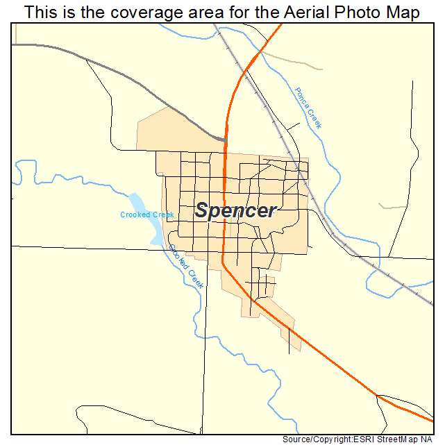 Spencer, NE location map 