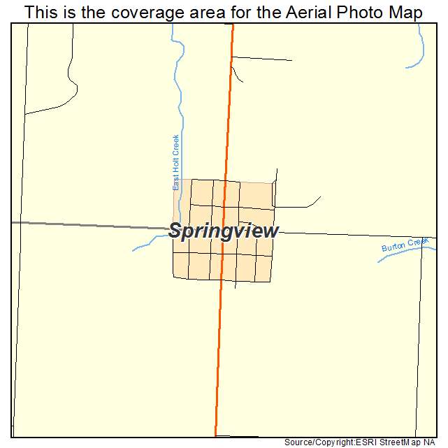 Springview, NE location map 