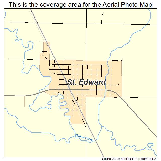 St Edward, NE location map 