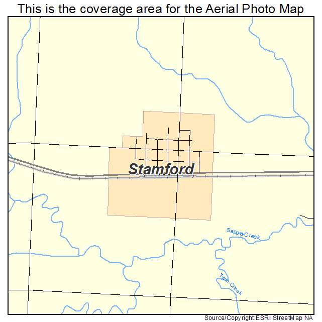 Stamford, NE location map 