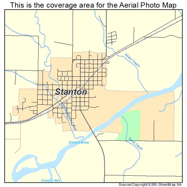 Stanton, NE location map 