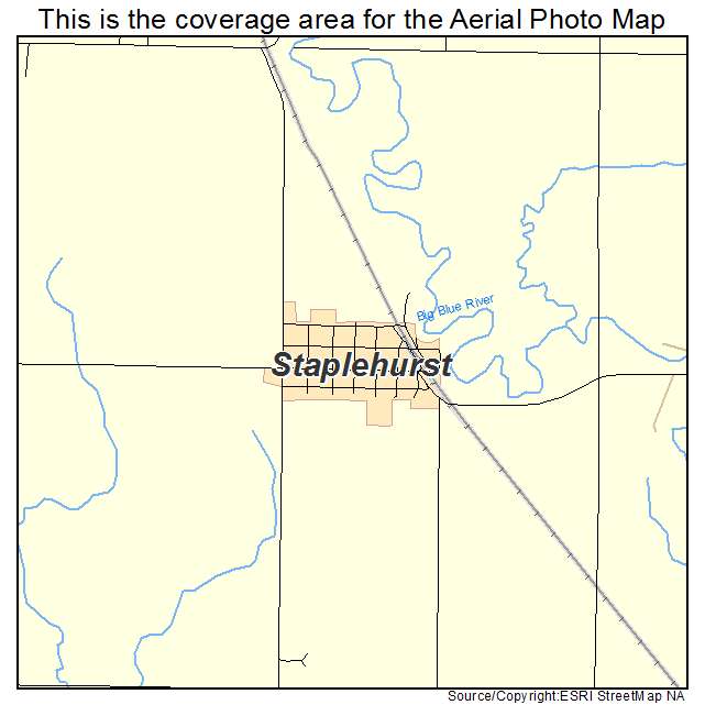 Staplehurst, NE location map 