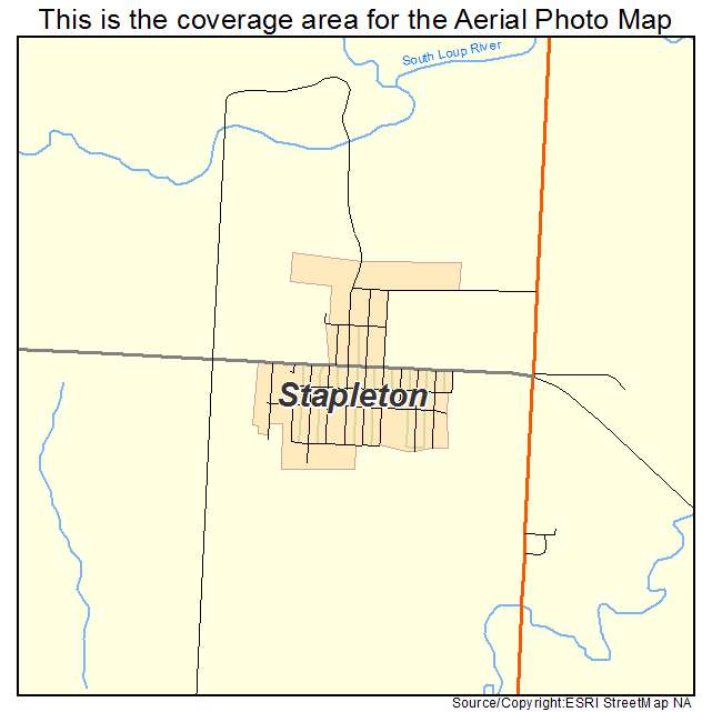 Stapleton, NE location map 