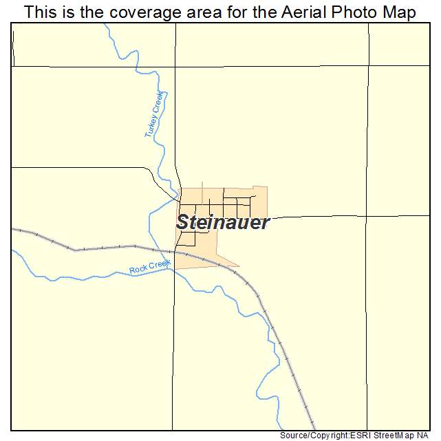 Steinauer, NE location map 