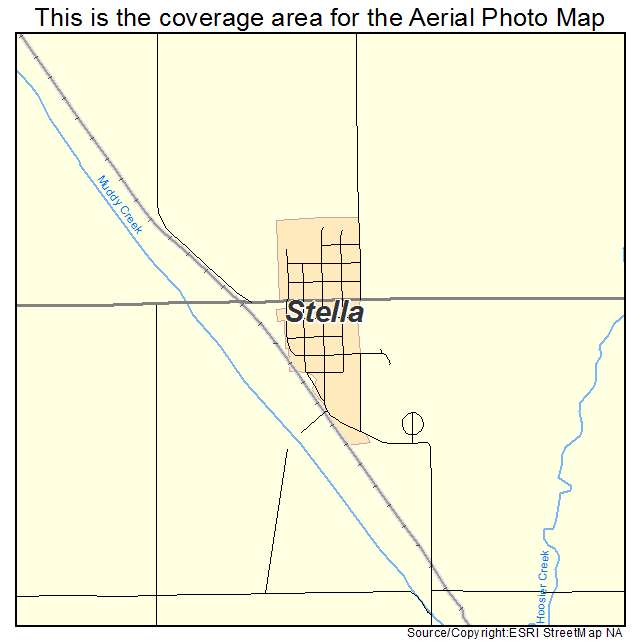 Stella, NE location map 