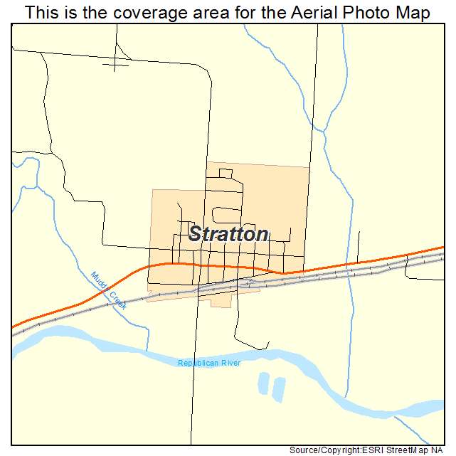 Stratton, NE location map 