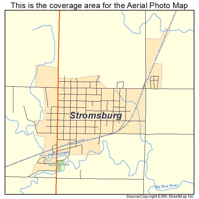 Stromsburg, NE location map 