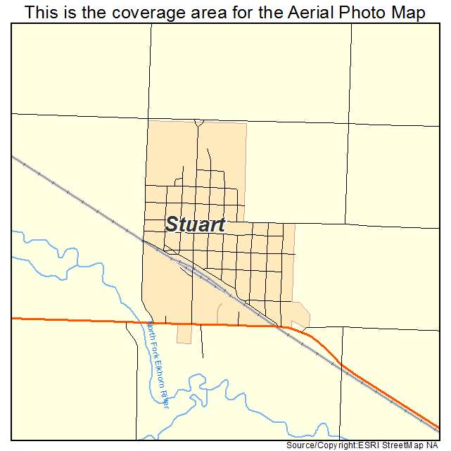 Stuart, NE location map 
