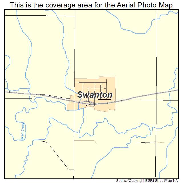 Swanton, NE location map 