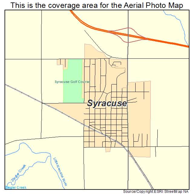 Syracuse, NE location map 