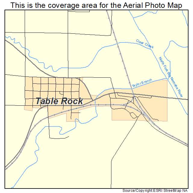 Table Rock, NE location map 