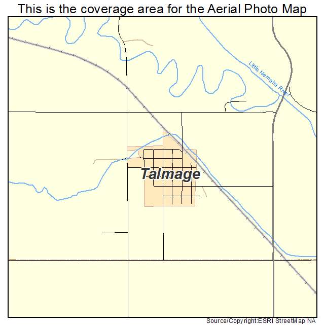 Talmage, NE location map 