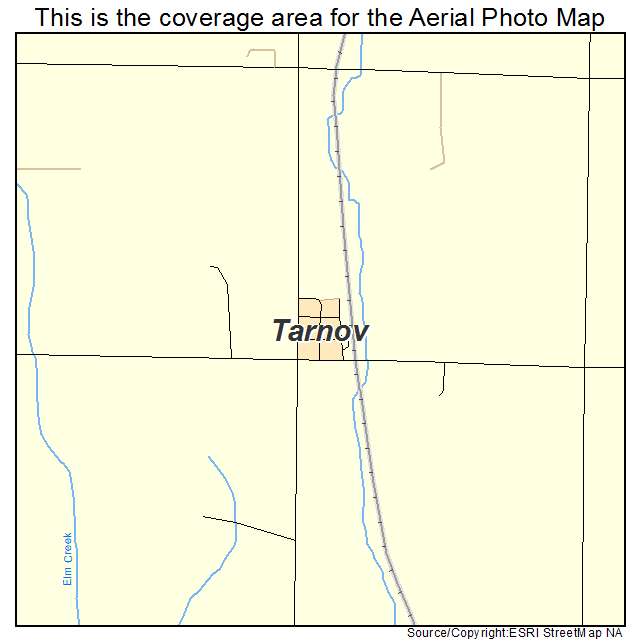 Tarnov, NE location map 