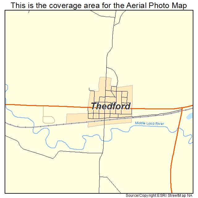 Thedford, NE location map 