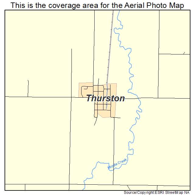 Thurston, NE location map 