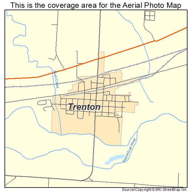 Trenton, NE location map 