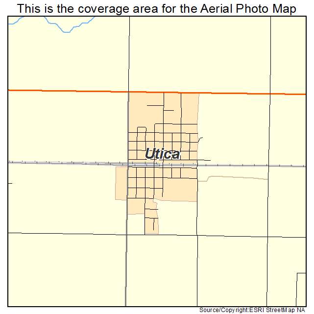 Utica, NE location map 
