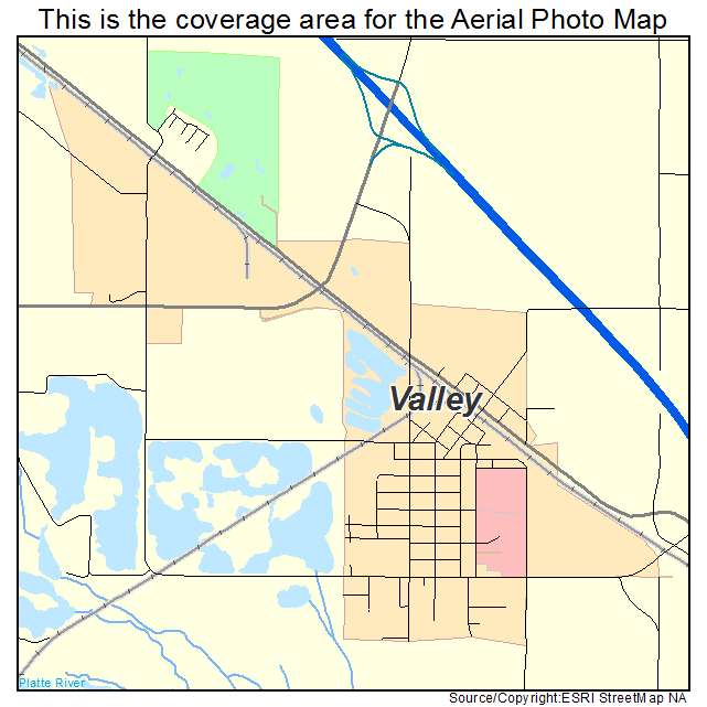 Valley, NE location map 