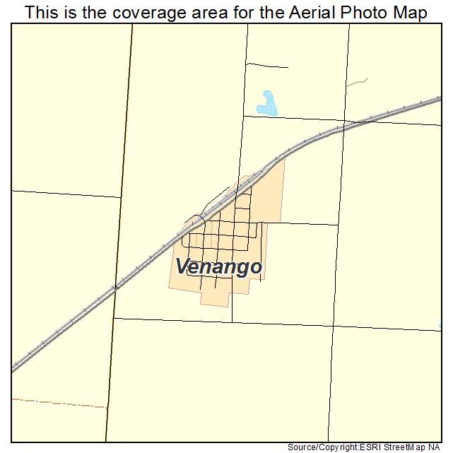 Venango, NE location map 
