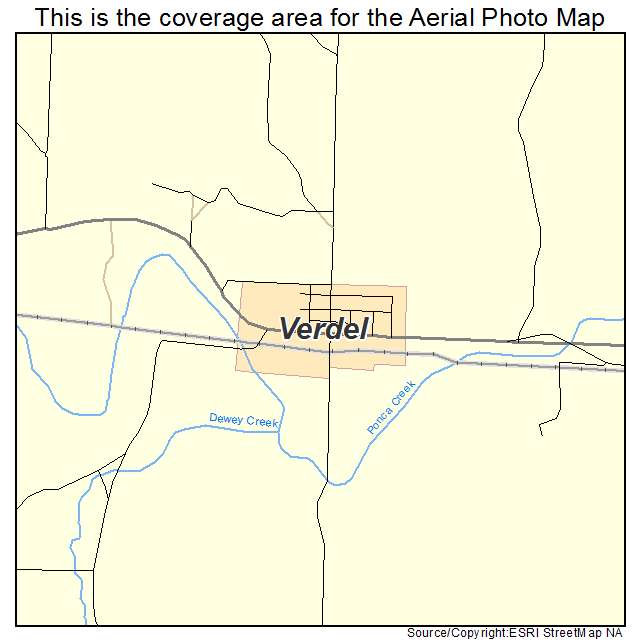 Verdel, NE location map 