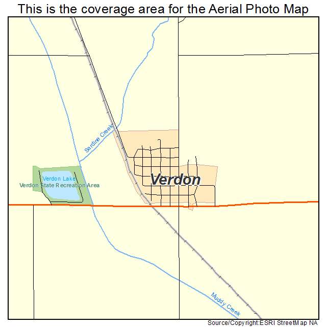 Verdon, NE location map 