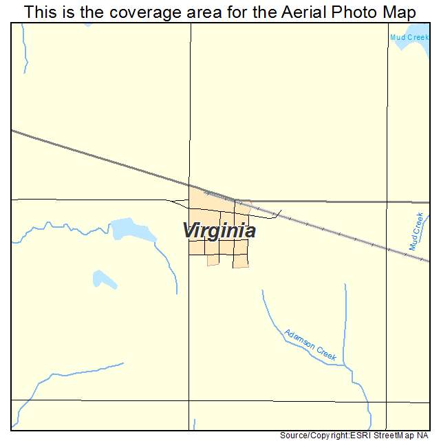 Virginia, NE location map 