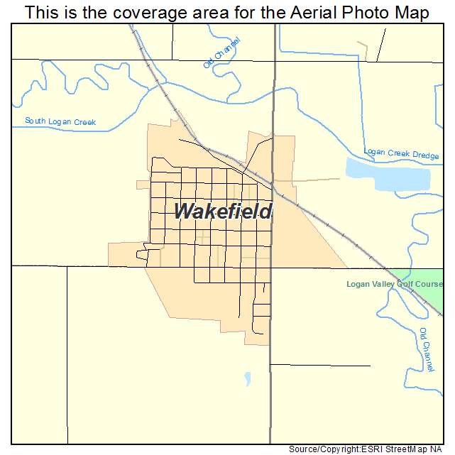 Wakefield, NE location map 