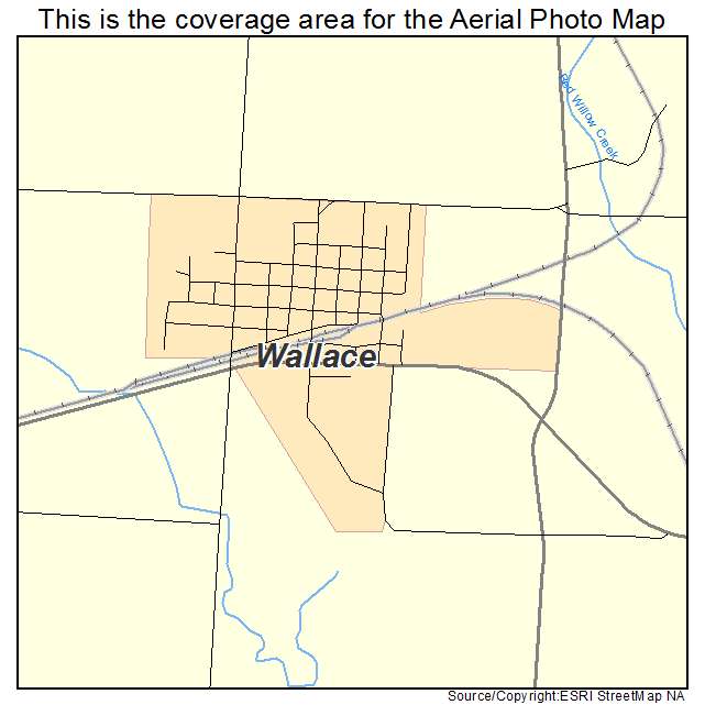 Wallace, NE location map 