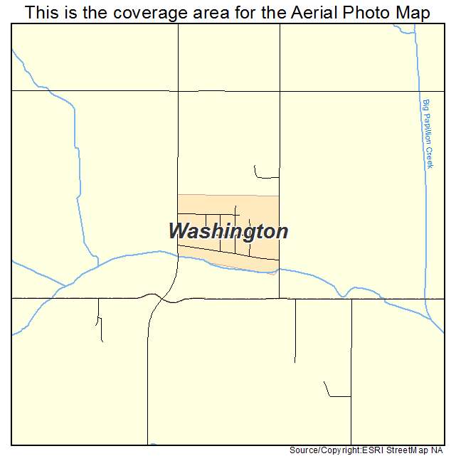 Washington, NE location map 