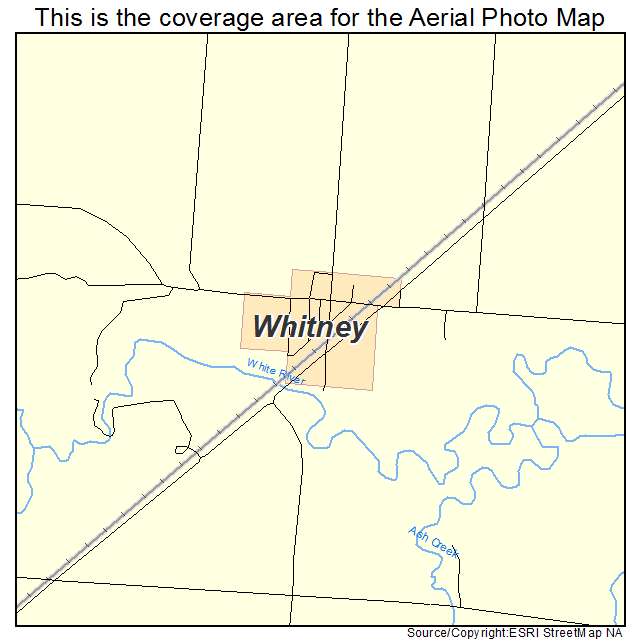 Whitney, NE location map 