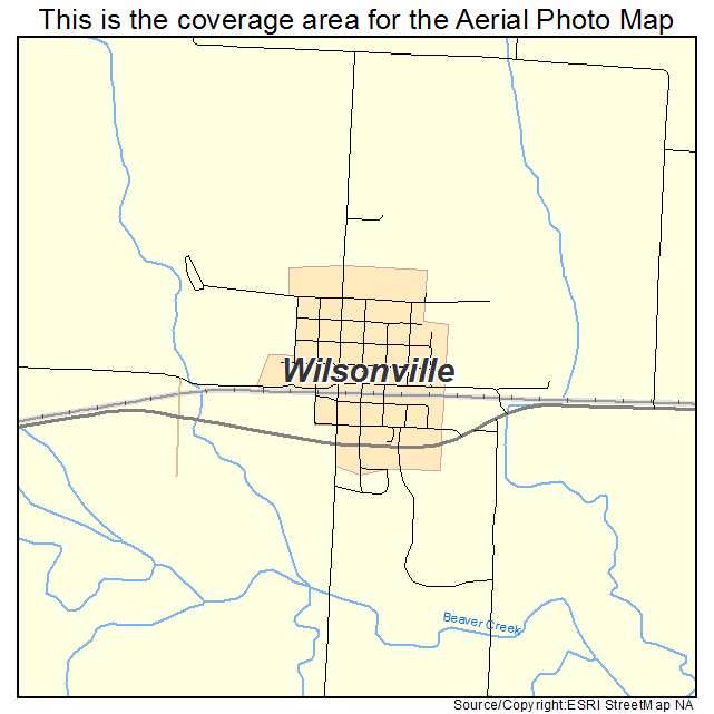 Wilsonville, NE location map 